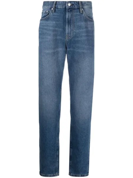 Calvin Klein Jeans зауженные джинсы средней посадки, синий