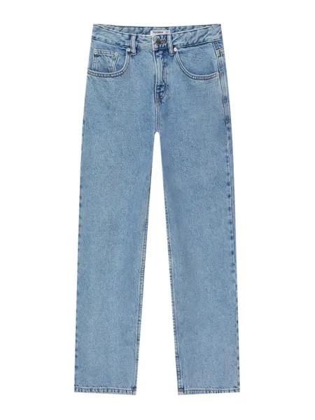 Широкие джинсы Pull&Bear, светло-синий