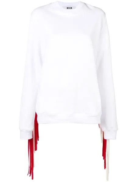 MSGM толстовка с бахромой
