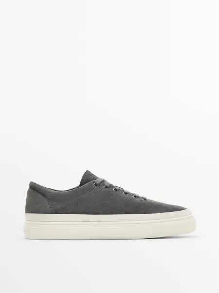 Кеды мужские Massimo Dutti 128131509 серые 42 EU (доставка из-за рубежа)