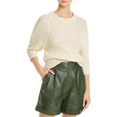 Equipment Femme Женский Ceraiste Белый пуловер с круглым вырезом, свитер, топ L BHFO 5813