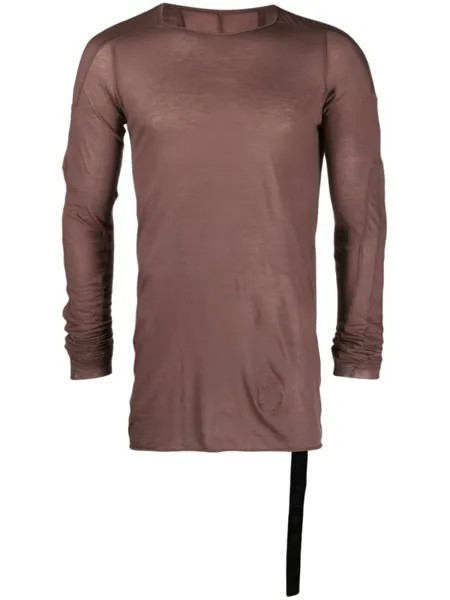 Rick Owens DRKSHDW полупрозрачная толстовка, фиолетовый