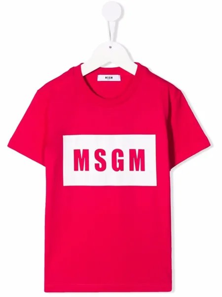 MSGM Kids футболка с логотипом