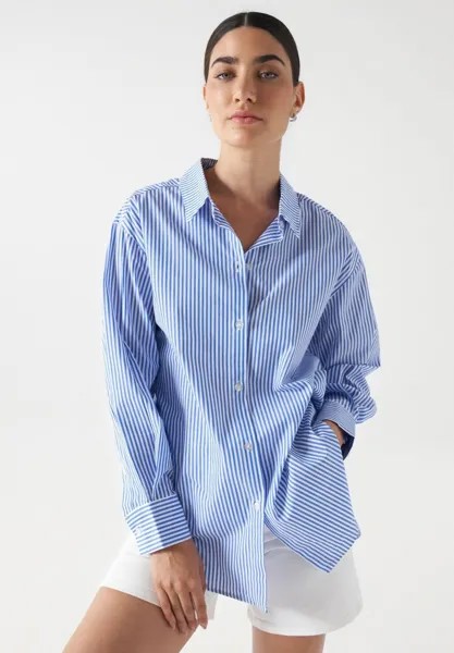 Рубашка Salsa Jeans в полоску, синий