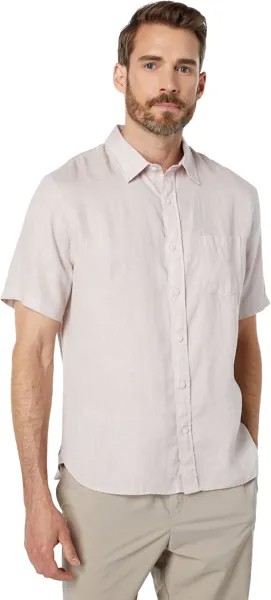 Рубашка Vince Linen Short Sleeve, цвет Rosewater