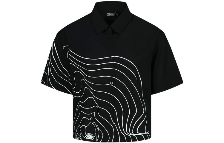 Рубашка женская черная Evisu