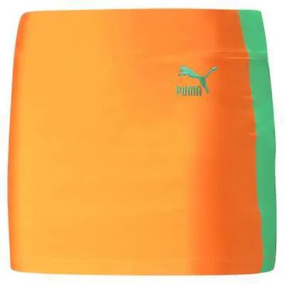 Мини-юбка Puma Lipa X женская оранжевая повседневная 53663586