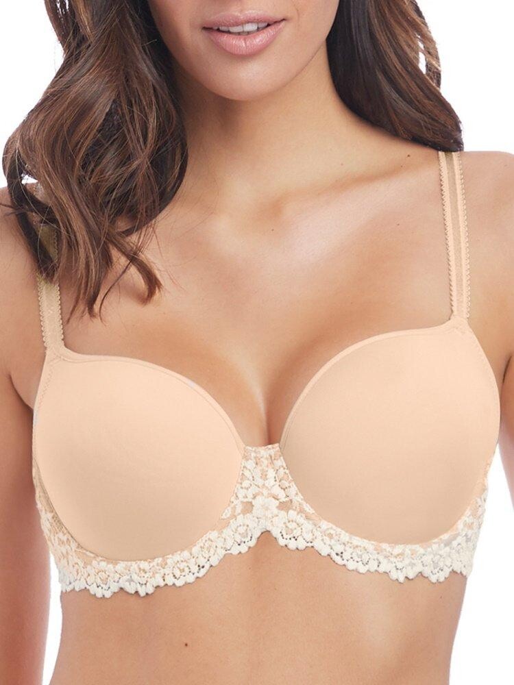 Кружевной контурный бюстгальтер Embrace Wacoal, бежевый