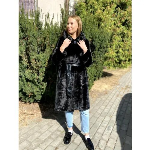 Шуба, размер 50, черный