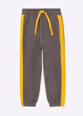 Коричневые спортивные брюки Jogger с лампасами для мальчика Gloria Jeans
