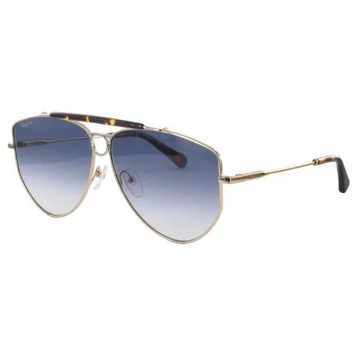 Солнцезащитные очки Salvatore Ferragamo, синий, золотой