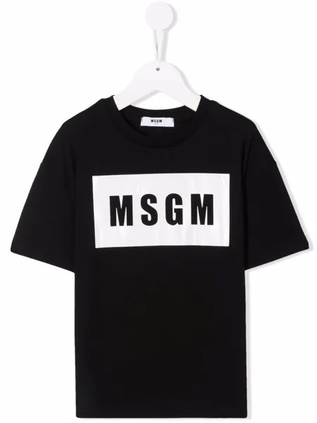 MSGM Kids футболка с логотипом
