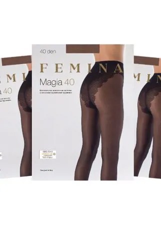 Женские колготки Femina, Magia 40 den набор 3 шт., бежевый, размер 2
