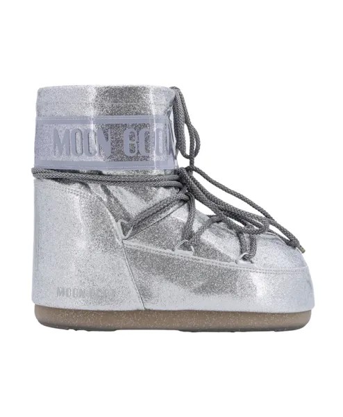 Утепленные ботинки на шнуровке Moon Boot, серый