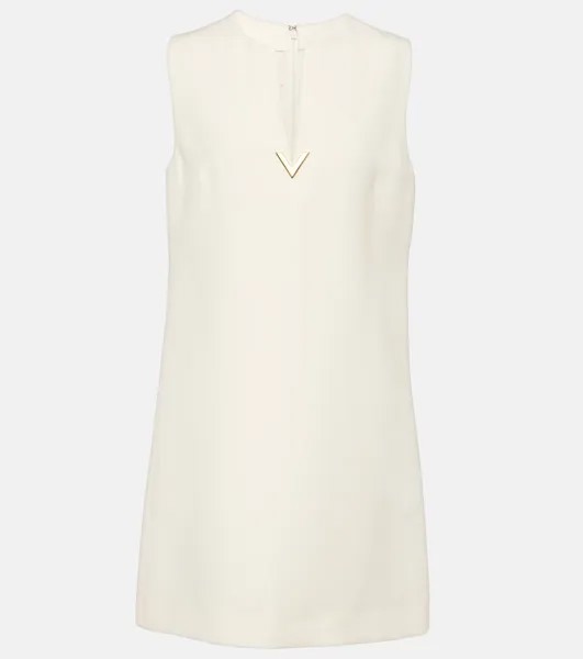 Мини-Платье Crêpe Couture VGold Valentino, белый