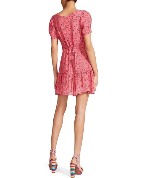 Платье Betsey Johnson Darling Ditsy Printed Rayon Crepe Mini, цвет Fruit Dove