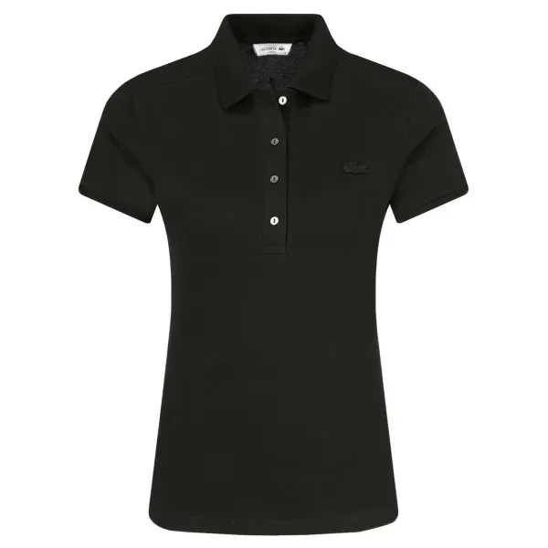 Облегающая рубашка-поло досада Lacoste, черный
