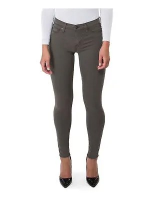 Женские зеленые джинсы скинни до щиколотки HUDSON с карманами на молнии, размер: 32
