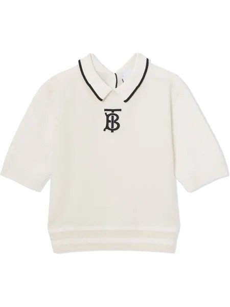 Burberry Kids топ с монограммой