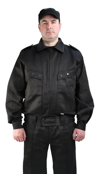 Костюм рабочий мужской Ursus Охрана_кос черный 48-50 RU, 182-188 см