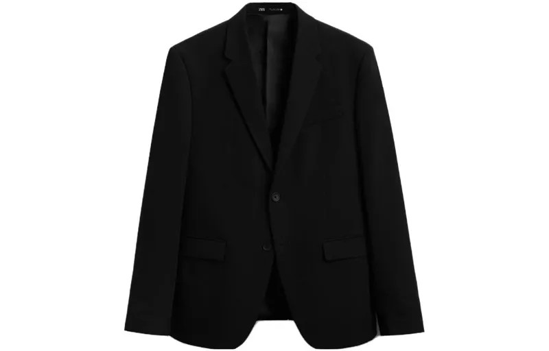 Деловой костюм мужской черный Zara, черный