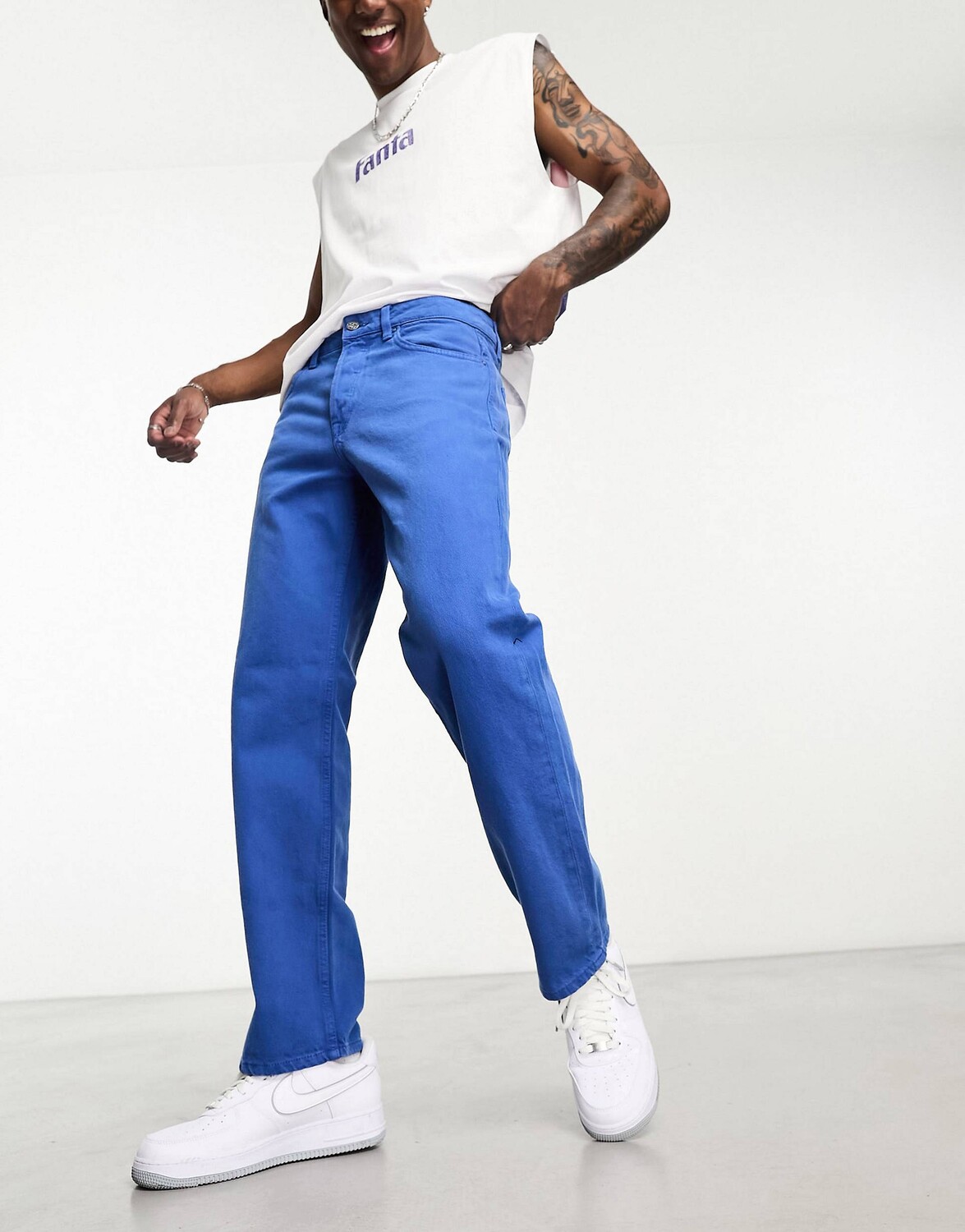 Джинсы Only & Sons Edge Straight Fit, ярко-синий