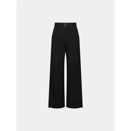 Брюки Han Kjøbenhavn Coated Trousers, размер 38, черный