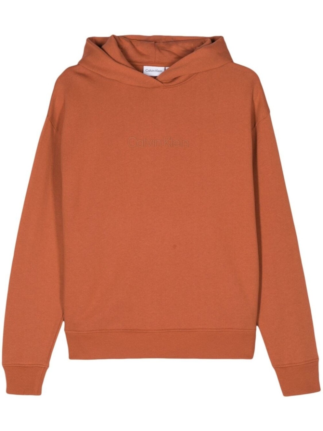 Calvin Klein худи с логотипом, оранжевый