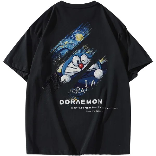 Футболка унисекс Doraemon, Светлый Хаки
