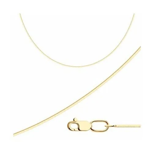 Цепь The Jeweller, серебро, 925 проба, золочение, длина 55 см, средний вес 3.44 г, золотой