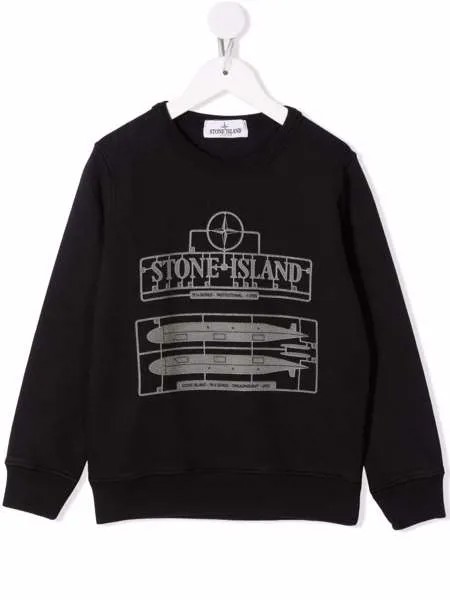 Stone Island Junior толстовка с логотипом