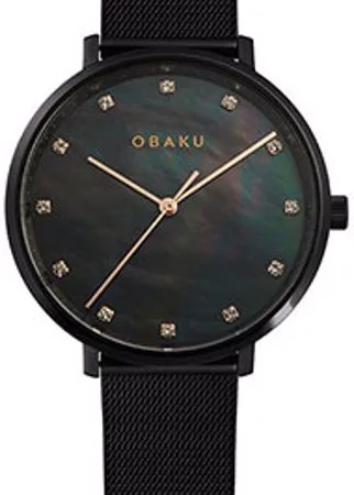 Fashion наручные  женские часы Obaku V186LXBBMB. Коллекция Mesh