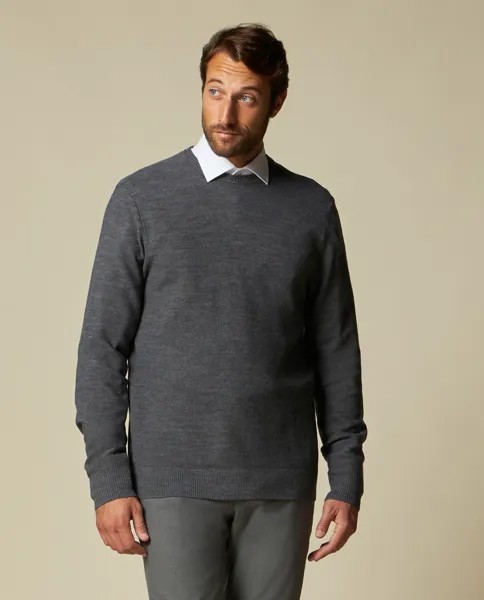Rumford мужской свитер из смесовой шерсти мериноса RUMFORD, темно-серый