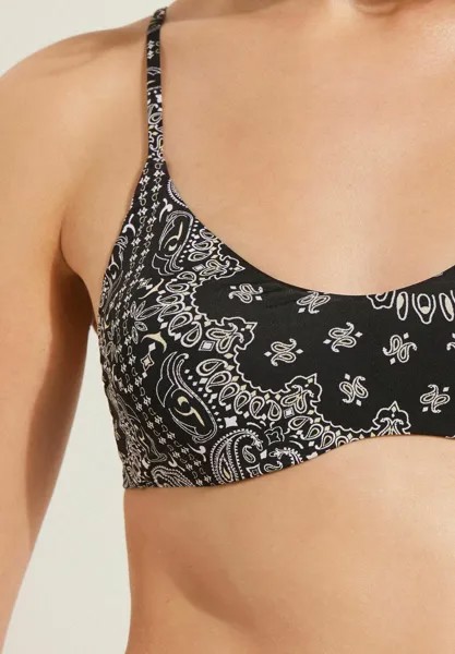 Верх бикини BLACK BANDANA Tezenis, пестрый черный