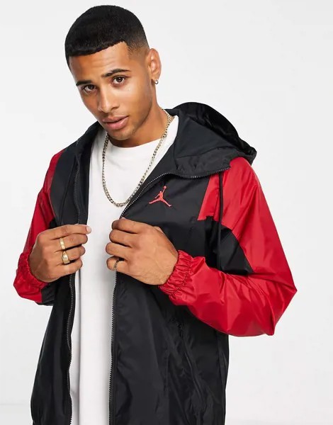Спортивная куртка с логотипом черного/красного цвета Nike Jordan Jumpman-Черный цвет