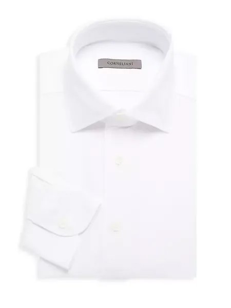 Классическая рубашка на пуговицах спереди Corneliani, белый
