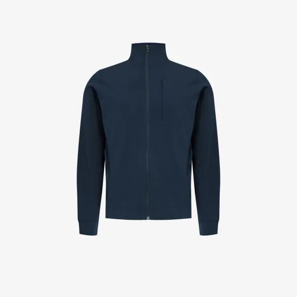 Спортивная куртка sojourn с воротником-воронкой из эластичной ткани Lululemon, синий