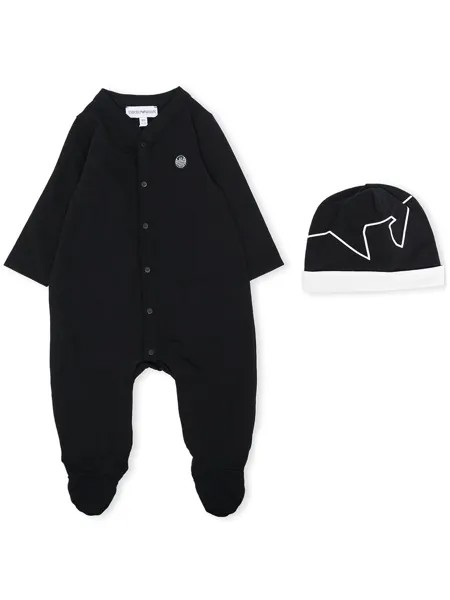 Emporio Armani Kids комбинезон с логотипом