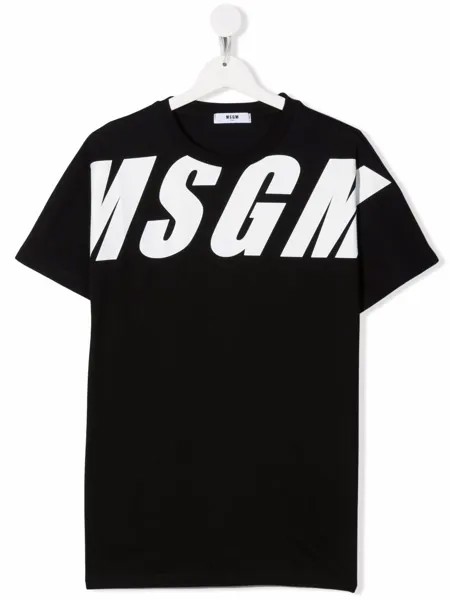 MSGM Kids футболка с логотипом