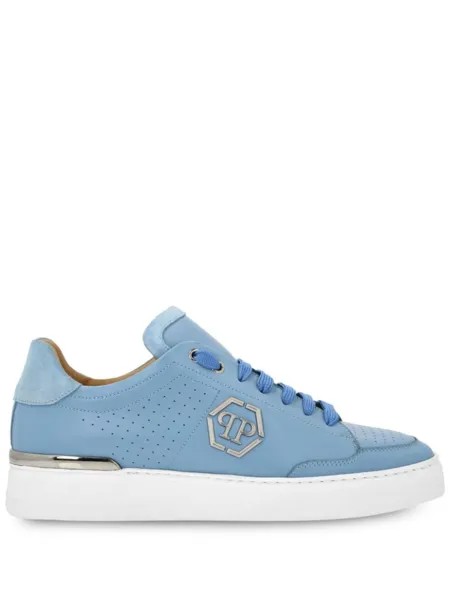 Philipp Plein кеды с логотипом Hexagon, синий