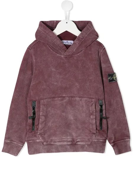Stone Island Junior худи с нашивкой-логотипом