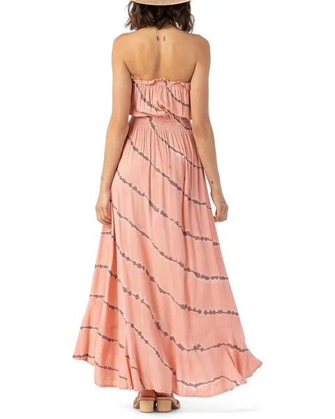 Платье Tiare Hawaii Ryden Maxi Dress, цвет Peach Vert Tie-Dye