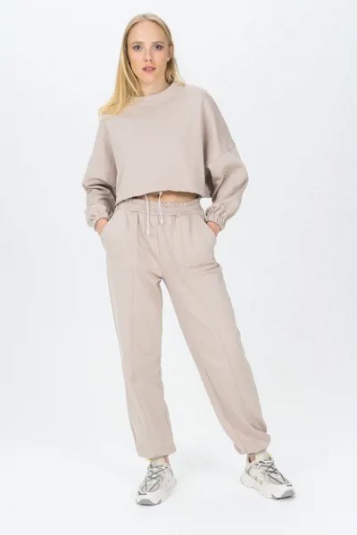 Спортивные брюки женские Ennergiia AW21-W04 бежевые 46