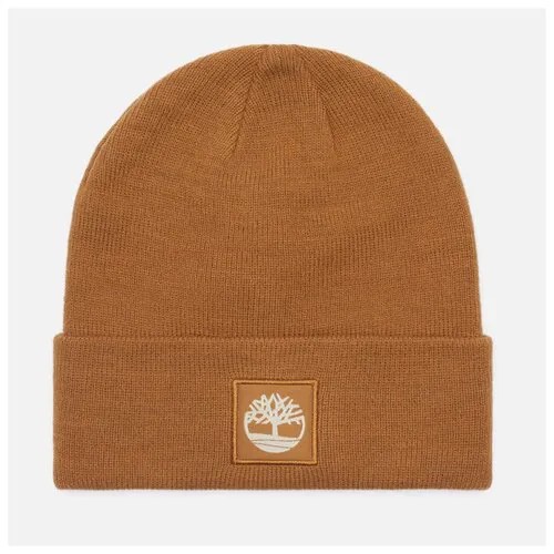 Шапка Timberland Cuffed Beanie коричневый, Размер ONE SIZE