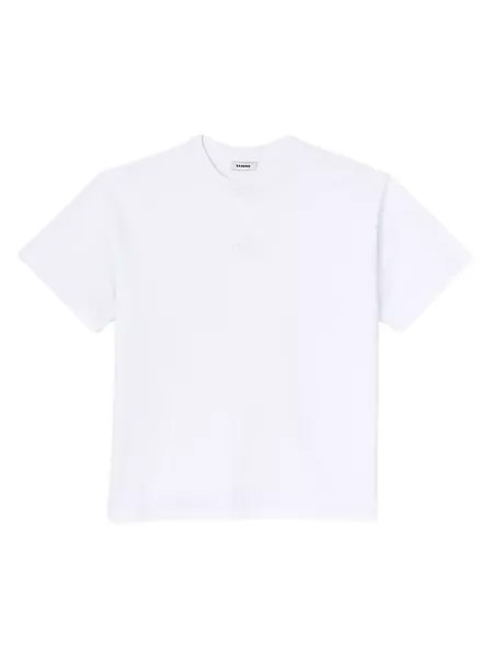 Резиновая футболка с логотипом Sandro, белый