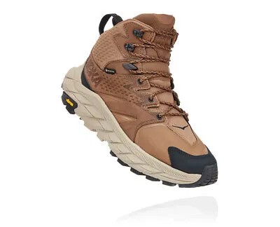 Женские походные ботинки HOKA Anacapa Mid GTX, цвет выдра/черный, 8,5 B Medium США