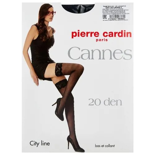 Чулки Pierre Cardin Cannes, City Line 20 den, размер III-M, nero (черный)