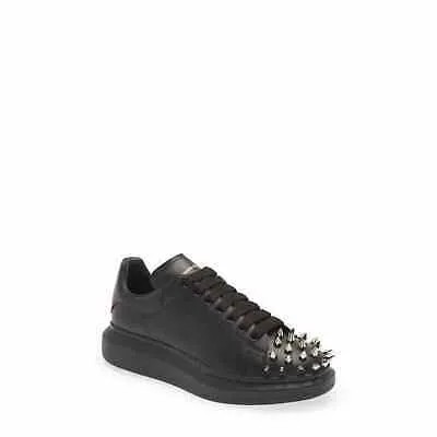 Мужские кроссовки Alexander McQueen Oversize с заклепками в стиле панк, черные, серебристые, 39 евро, США 6