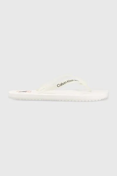 Шлепанцы BEACH SANDAL AOP Calvin Klein Jeans, белый