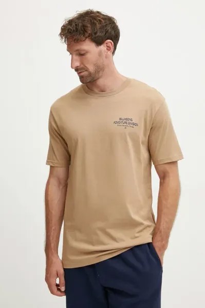 Футболка State Park из хлопка Billabong, бежевый